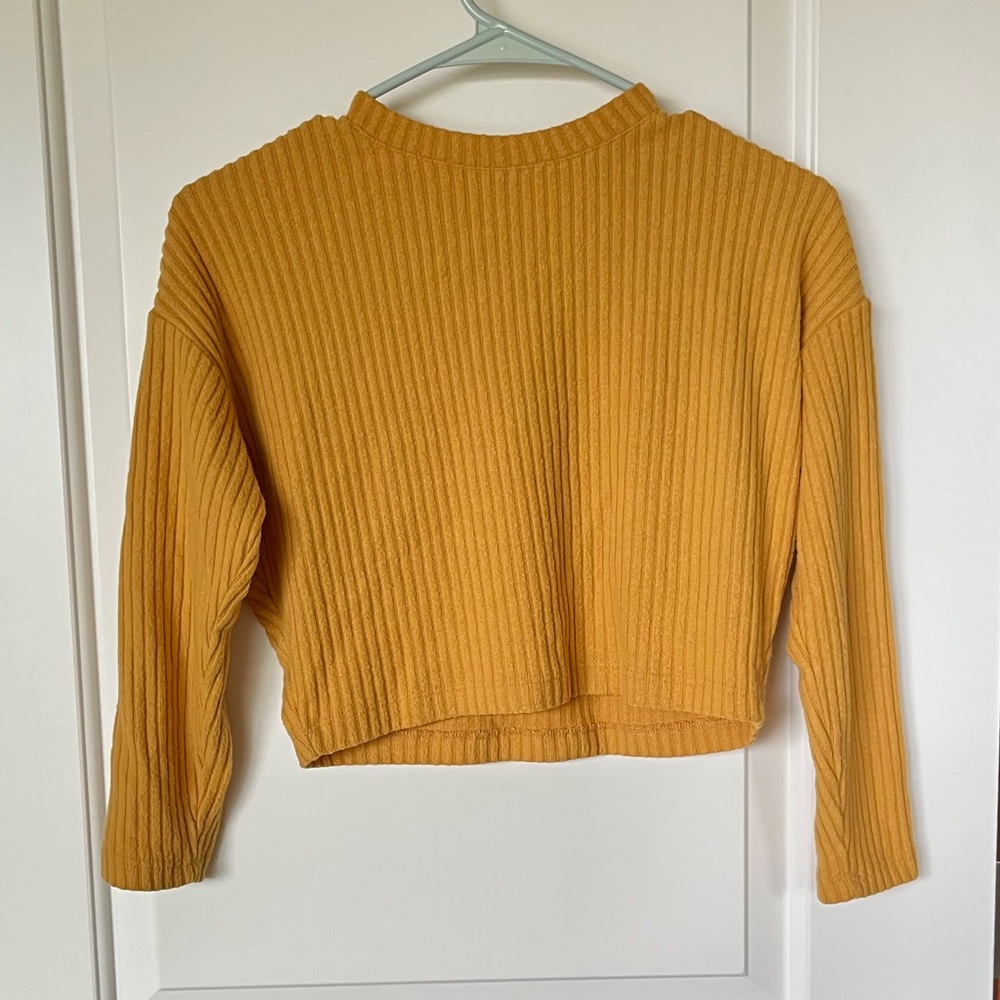 Girl’s H&M Yellow Long-Sleeve Shirt